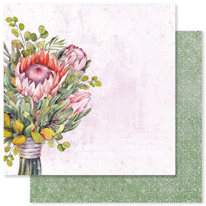 Paper Roses-12x12 Paper-Blooming Proteas-A