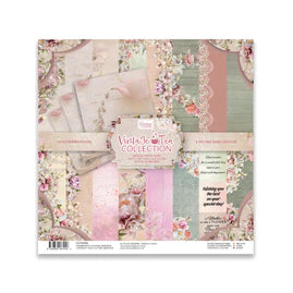 Couture Creations=Vintage Tea Collection-6.5x6.5 Paper Pack