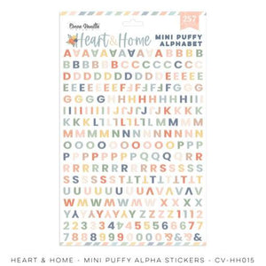 Cocoa Vanilla-Heart & Home-Mini Puffy Alphabet