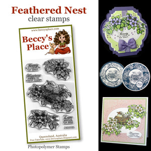 Beccy's Place-Clear Stamp Set-Feathered Nest