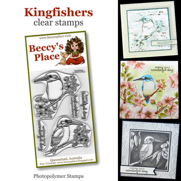 Beccy's Place-Clear Stamp Set-Kingfishers