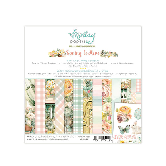 MIntay Papers-Spring is Here-6x6 Paper Pad