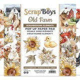Scrap Boys-Old Farm-6x6 Pop Up Paper Pad