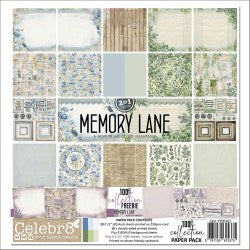 Celebr8-Memory Lane-12x12 Paper kit