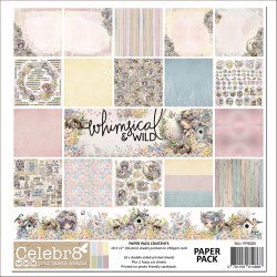 Celebr8-Whimsical and Wild-12x12 Paper pack