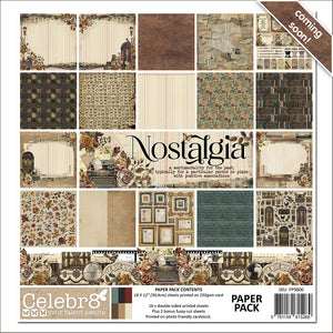 Celebr8-Nostalgia-12x12 Paper pack