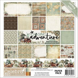 Celebr8-Chasing Adventure-12x12 Paper Pack