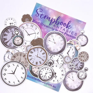 Scrapbook Fantasies-Colour Cuts-Lots of Clocks