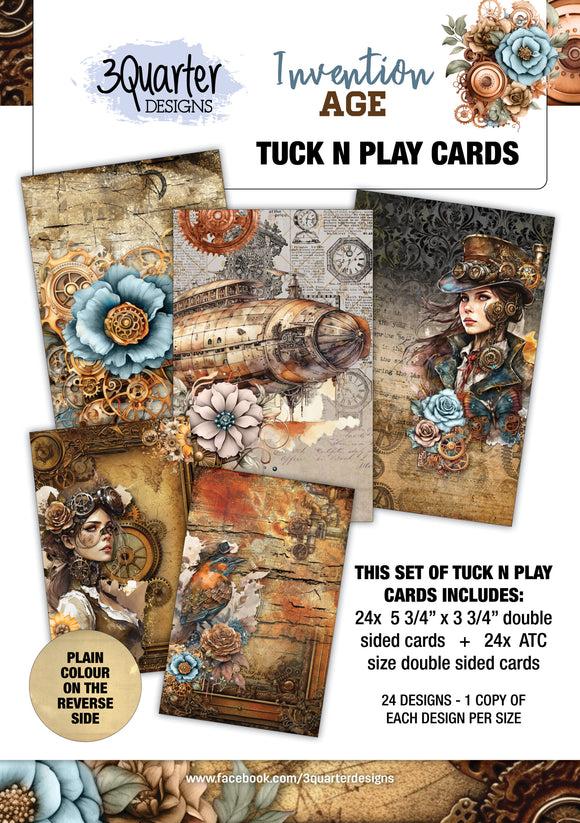 3 Quarter Designs-Invention Age- Tuck N Play Cards