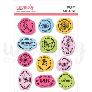 Uniquely Creative-Flowering Utopia-Puffy Stickers