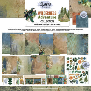 3 Quater Designs-Wilderness Adventure-12x12 Paper Pack