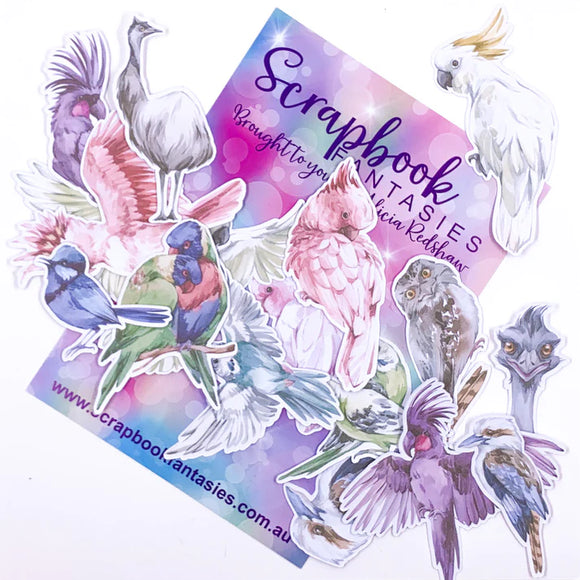 Scrapbook Fantasies-Colour Cuts-Aussie Grunge-Birds