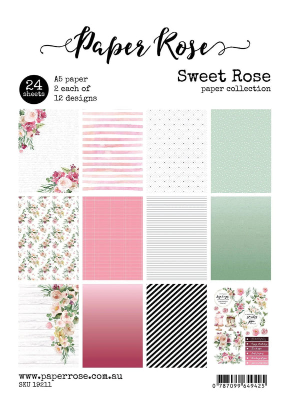 Paper Roses-A5 Paper Pack-Sweet Roses