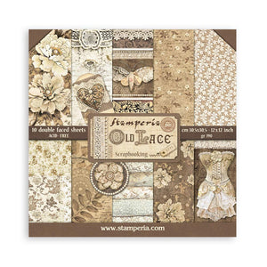 Stamperia-Old Lace-12x12 Paper Pad