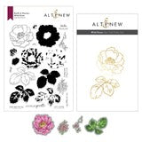 Alte&New-Wild Rose-Hot foil plate, Stamp & Die Bundle