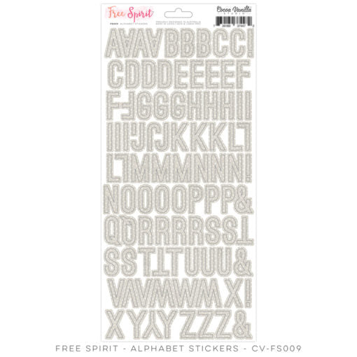 Cocoa Vanilla Studio - Free Spirit - Alphabet stickers