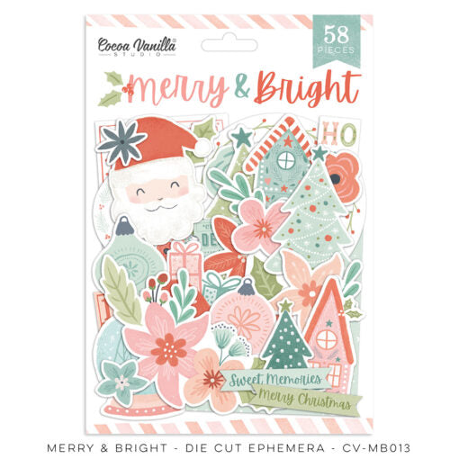 Cocoa Vanilla Studio - Merry & Bright - Die Cut Ephemera