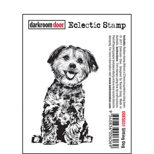 DarkRoom Door - Stamps - Sitting Dog 031
