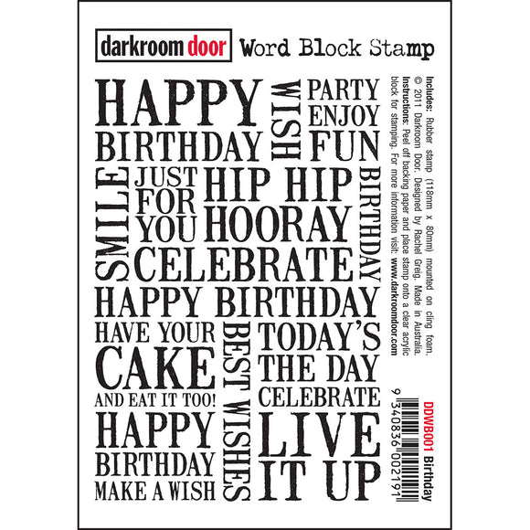 DarkRoom Door - Stamps - Birthday 001