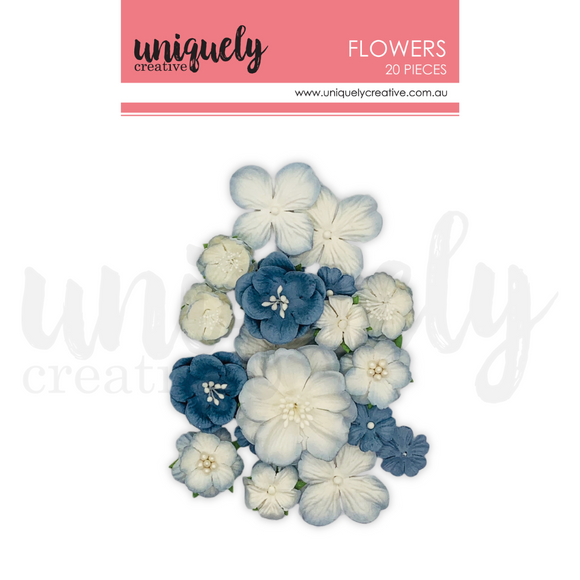 Uniquely Creative - Flowers - Dusty Blue