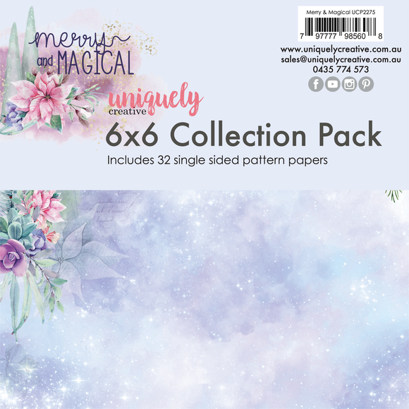 Uniquely Creative - Merry & Magical - 6x6 Paper Pad