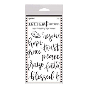 Ranger - Letterit Clear Stamps - Rejoice